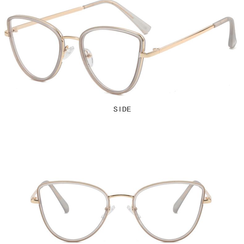 Kadın gözlükleri, anti mavi ışık modaya uygun metal gözlükler, günlük işe gidip gelme, öğrenciler için sokak fotoğrafçılığı gözlükleri