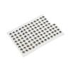 100pcs 10mm Artificial Fishing Eyes Fish Eyes Sticker Fishing Accessories Tackle Fishing Lure EyesSilver