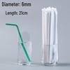 ZISIZ Food Grade Individually Wrapped Bent Plastic Straw