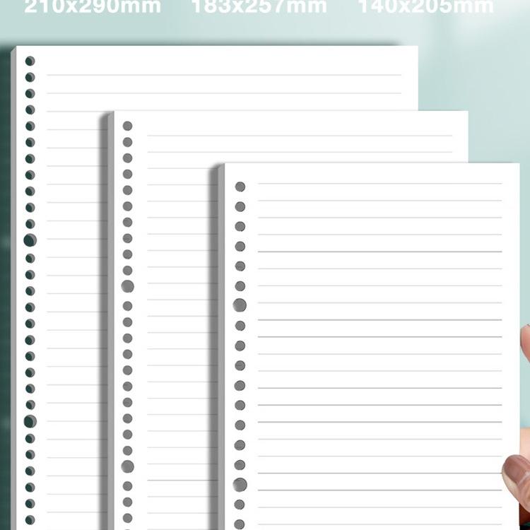 Thickened Loose-Leaf Refill Paper: B5, A5 Grid, A4 for Notebooks