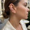 7pcs Colorful Crystal Earrings Set for Women Exquisite Gold Color Copper Zircon Ear Cuffs Earrings Luxury Party Wedding Jewelry