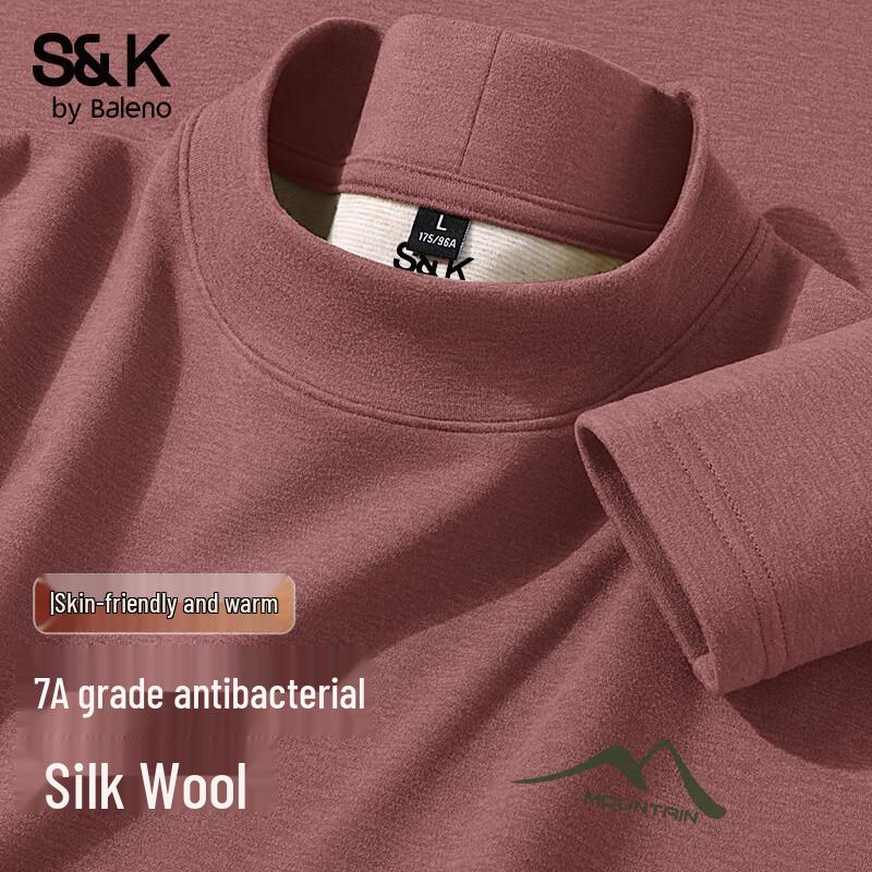 Baleno Men s S&K Fleece-Lined Mock Neck T-Shirt XL