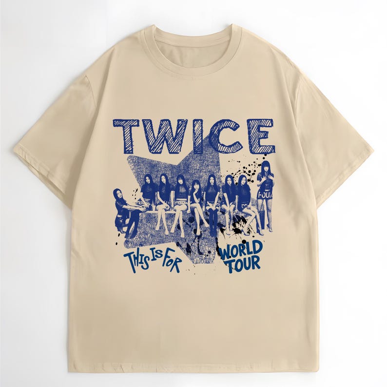 Ретро Футболка Twice This is for World Tour Part 2, Футболка Twice, Худи Twice This is for, Twice Мировой тур 2026, Футболка с участниками Twice - 4XL
