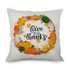 Pumpkin Thanksgiving Throw Pillow Cover Pillowcase Decorative Sofa Cover Cushion