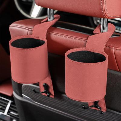 Headrest Cup Holder Non-Slip Storage with Hooks Cup Holder for Car Back Seat for Water Bottle Drink Bag Purse Phone Umbrella