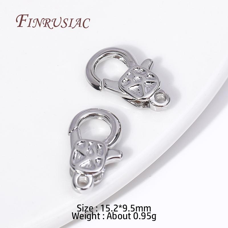15.2*9.5mm 18K Gold Plated Lobster Clasps Fasteners, End Beads Connector Clasps For DIY Necklaces Bracelets Jewelry Making