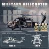UH-60 Helicopter Black Hawk Model, Military Army Airplane Building Set, Helicopter Toy Kits Including 4 Soldier Minifigures, Gifts for 6-12 Year Old
