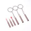 1 Stück Multifunktionaler Silikon-Lippenpinsel Tragbar mit Abdeckung Schlüsselanhänger Staubdicht Lippenstift Lippenstift Pinsel Lidschattenpinsel