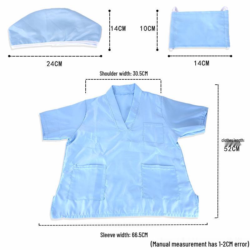 Kids' Doctor, Chef & Nurse Pretend Play Costumes for Kindergarten Performance