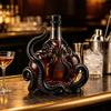 Decantador de Whisky Pulpo 3D, Botella de Whisky Coleccionable de Arte Náutico, Botella Decorativa de Vidrio para Licores de 350ml, Decantador para Bar en Casa para Bebidas Espirituosas Whiskey