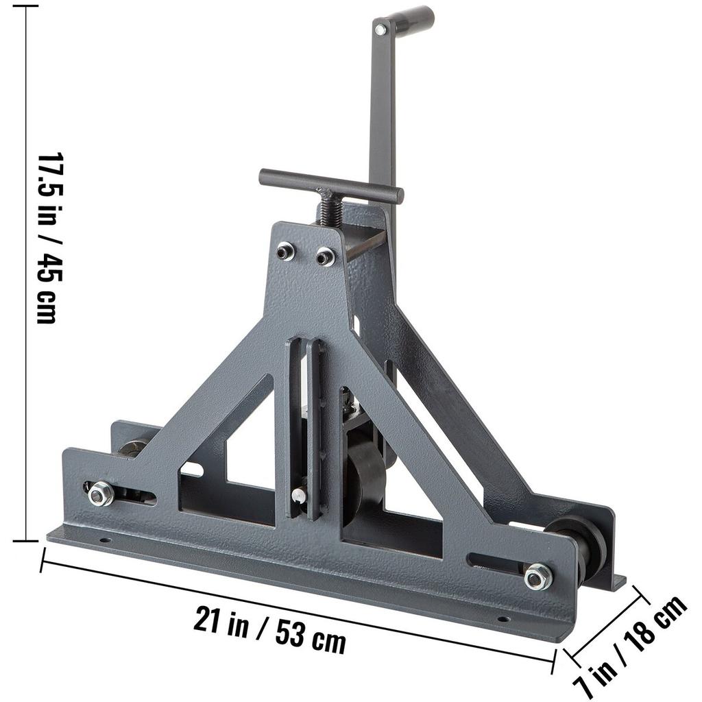 Tubing Rolling Bender 1-1/2" Tubing Rolling Bender Manual Square & Rectangular Tube Bender 14 Gauge Roller Tubing Roller Flat Bar Bender For Mild