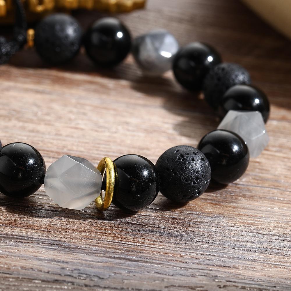 JYL TS Bracelet Men's Adjustable Beaded -Boosts Confidence & Guards Prosperity