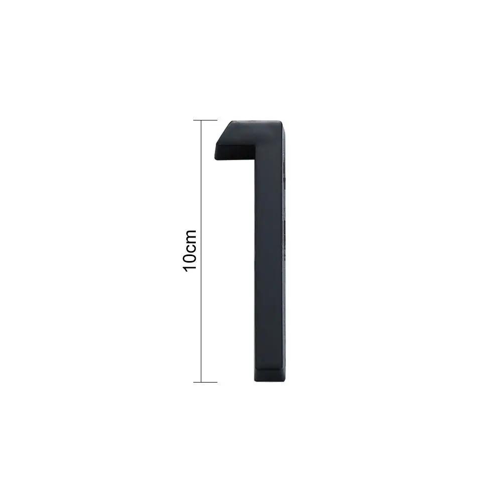 4inch/10cm Durable ABS Acrylic For Home Mailbox Hotel Address Number Plate Sign Numeral Tag 0 To 9 Door Label