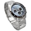 SEIKO 1/5 Sekunde Chronograph Quarz Armbanduhr Herren SBTR027 Blau Grau Metallic Inländisches Originalprodukt