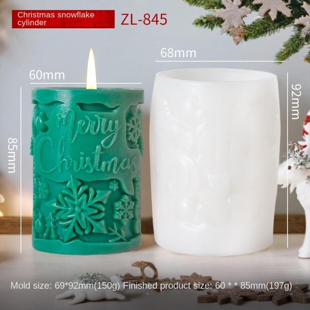 Silicone Scented Candle Molds Merry Christmas Soap Making Tools New Candle Mold