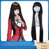 Hime Cut Kakegurui Yumeko Jabami Juodi Smailūs Kirpčiukai Cosplay Perukas