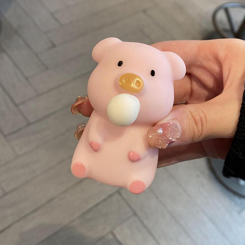 Decompression Spit Bubble Piglet Decompression Pinch Pinch Squeeze Spit Bubble Toys TPR Decompression Vent Doll Artifacts