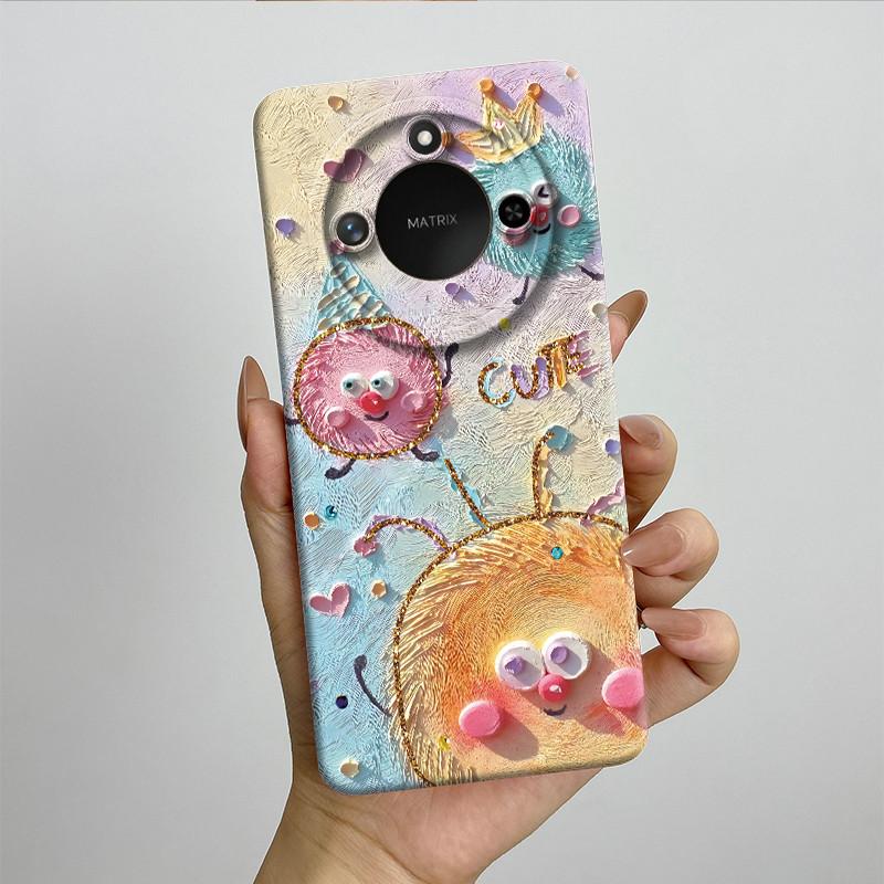 For Honor X9C Smart Phone Case X9cSmart Soft Silicone Funda Sweet Painted Fashion Cartoon Protective Capa Lovely Printing Cover