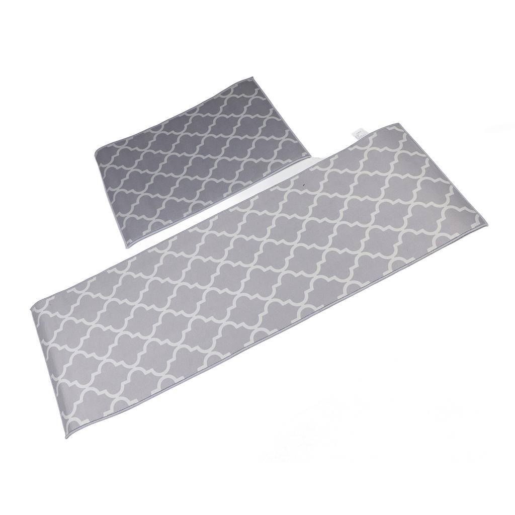 2Pcs Kitchen Mat Dustproof Floor Mat Rug Home Decoration for Office Hotel