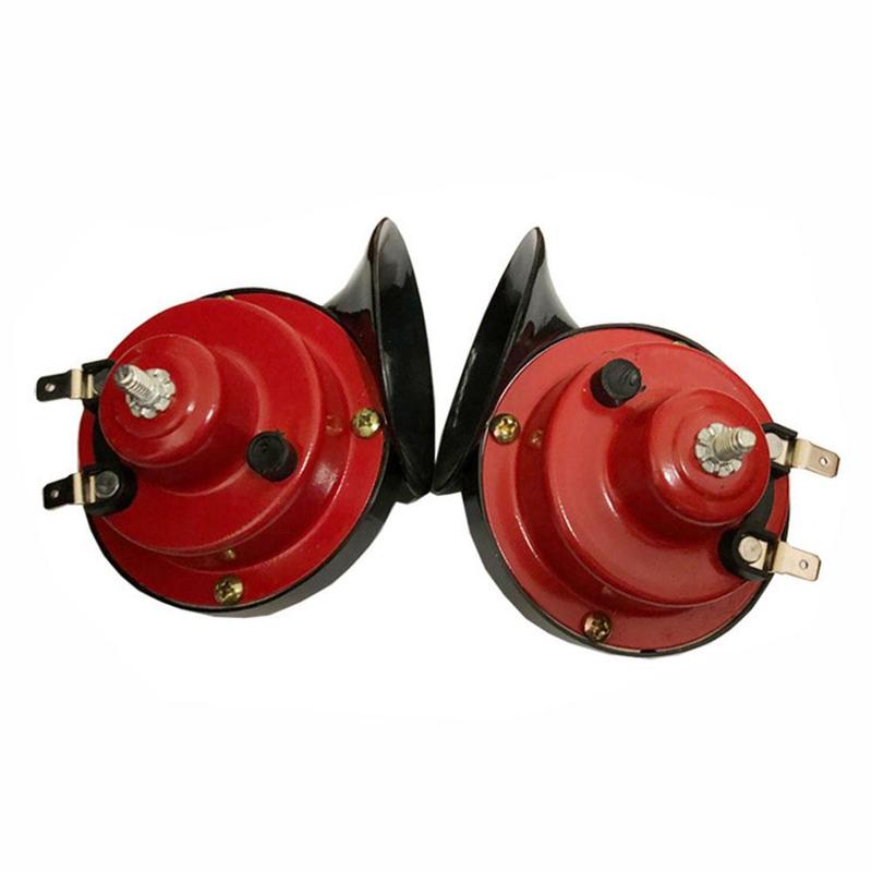 1Pcs 300db Snail Air Horn 12V Power Supplies Car Loudspeaker Sound Signal Boat Motorcycles Trucks Dual-tone Car Horn Loud Signal