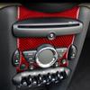Kohlefaser Autoaufkleber Innenausstattung Mittelkonsole Knopfleiste Abdeckung Aufkleber Zubehör Für Mini Cooper Clubman R55 R56 R57