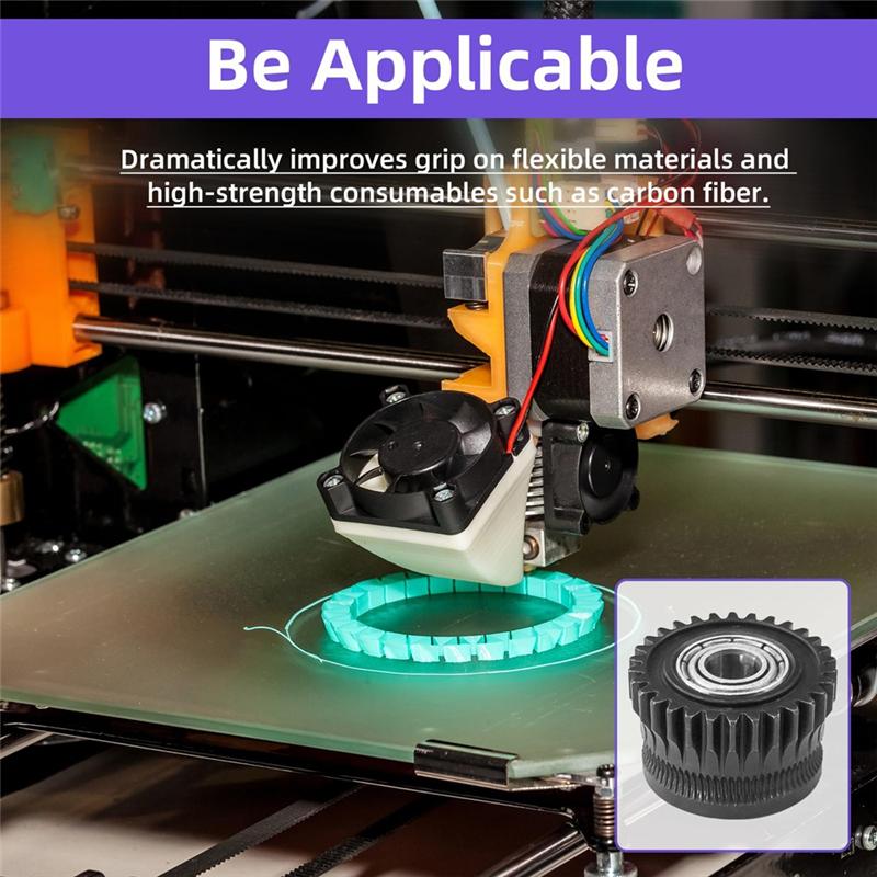 A03F-Hochleistungs-Extruder-Kit für Creality K1 Max-4er-Pack Motorzahnrad mit gehärteten Stahlkomponenten