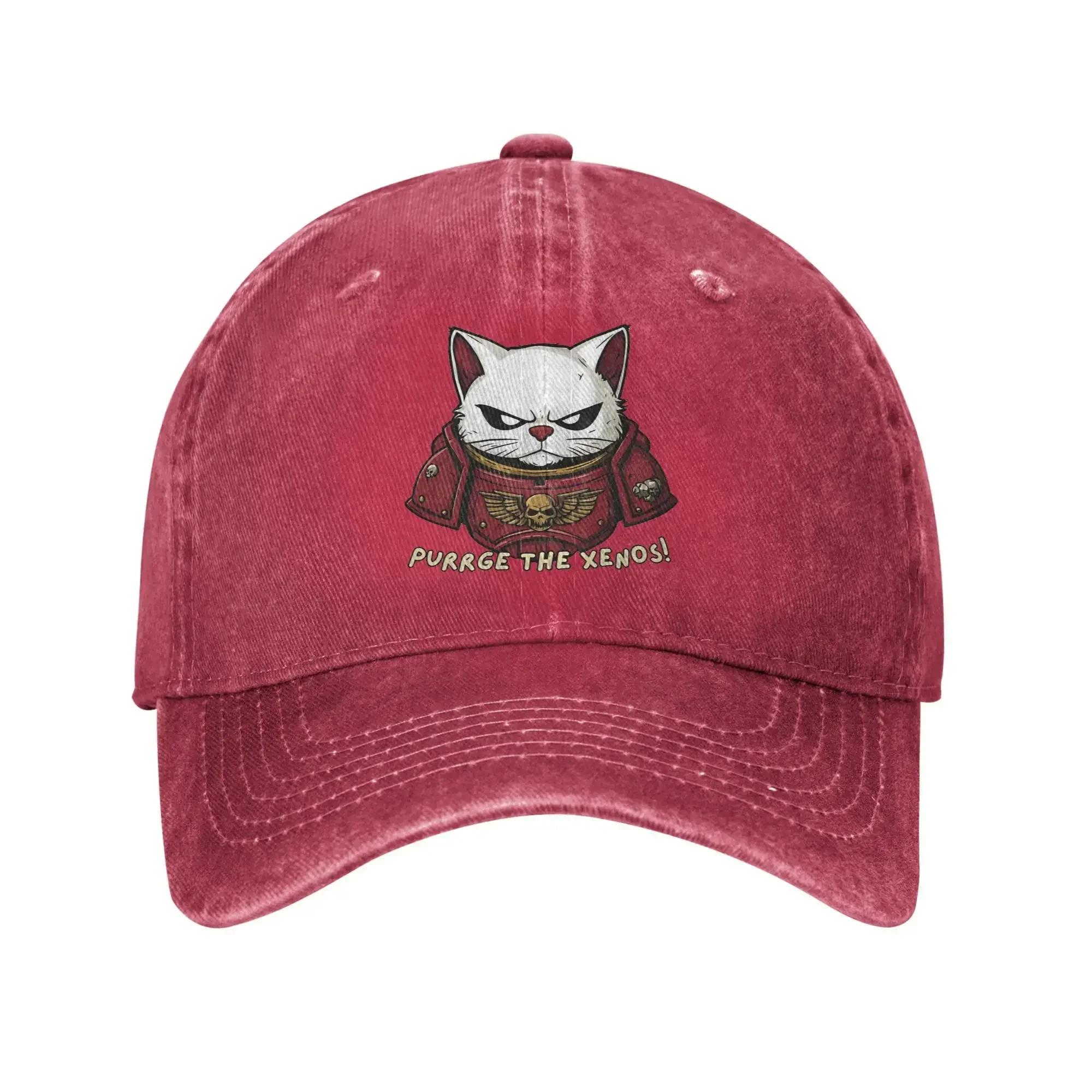 

Purrge the Xenos Sun Baseball Cap ed Game Fashion Unisex WoUnisex Washed Trucker Hat High Quality Print Gym Snapback Cap One Size