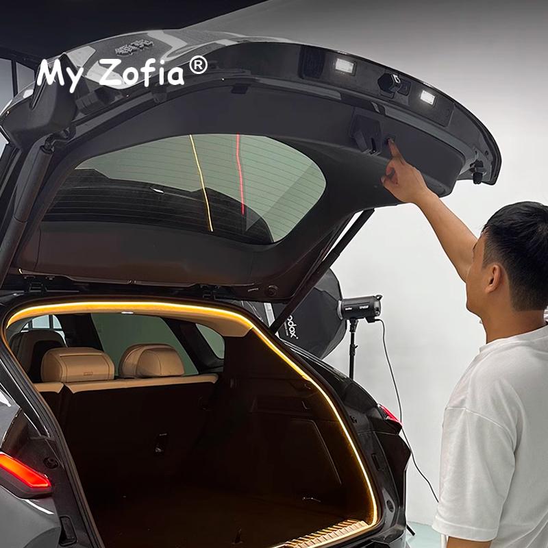 For Lynk & Co 08 EMP 2024 2025 2026 Car Rear Trunk LED Light Bar Strips Trunk Decorative Lamp Strip Automatic Light Accessories