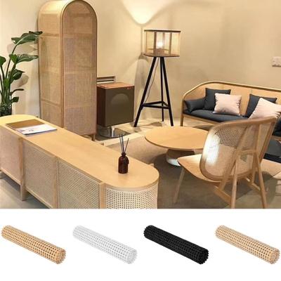 1 Roll 100x35CM Faux Cane Webbing Cuttable Furniture Chair Cabinet Ceiling DIY Caning Craft Project Woven Open Mesh Rattan Material Sheet