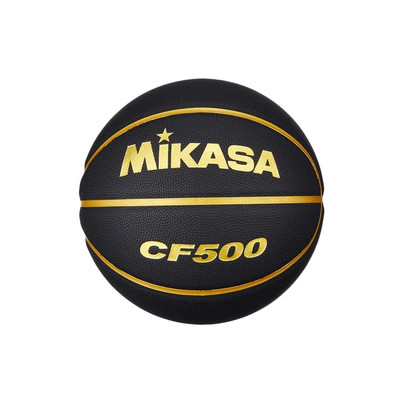 Mikasa (MIKASA) Basketball Size 5, Synthetic Leather, Black/Gold, CF500-BKGL, Recommended Internal Pressure: 0.490-0.630 kgf/cm2
