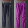 Women's Fleece-Lined Waterproof Windproof Pants for Autumn/Winter Hiking and Casual Wear