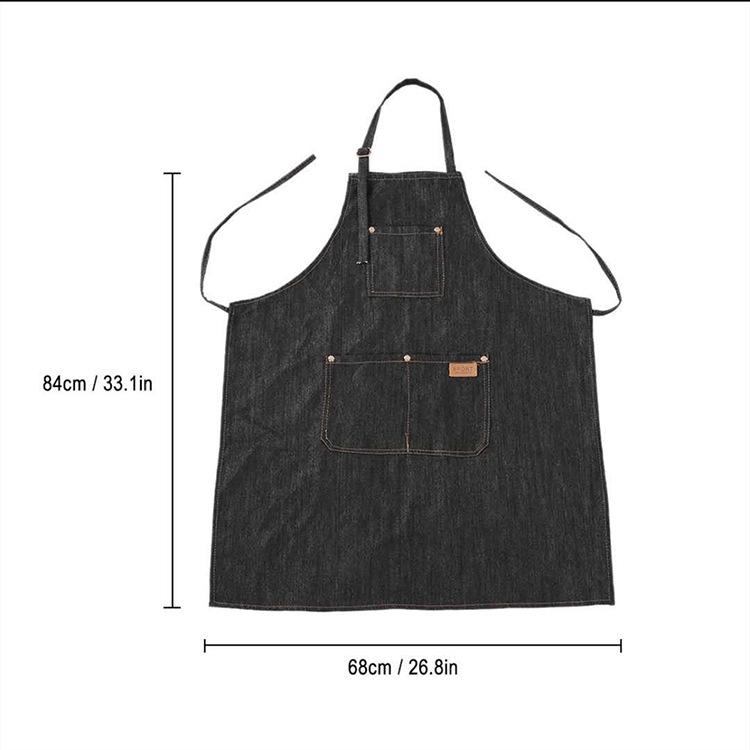 Koreanische Denim Ölbeständige Friseur-Barbier-Schürze Umhang