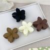 2Pcs Fashion Flower Hair Claws for Women Large Hair Clips Crab Clamps Frosted Ponytail Shark Clip Headdress Hair Accessories