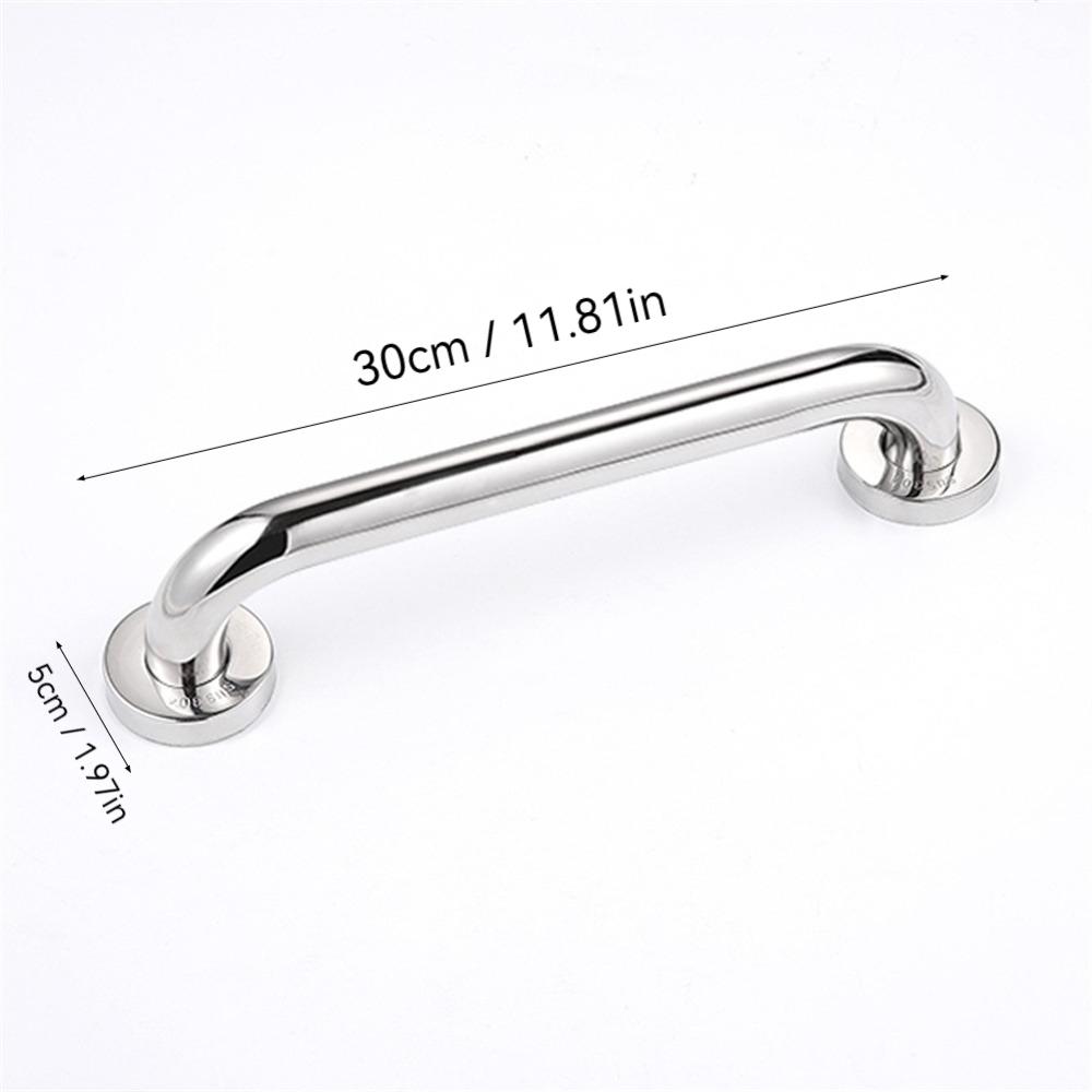 1pc/2pcs Stainless Steel Handle Bathroom Handrail Rod for the Elderly and Disabled Toilet Anti-slip and Anti-fall Handrail