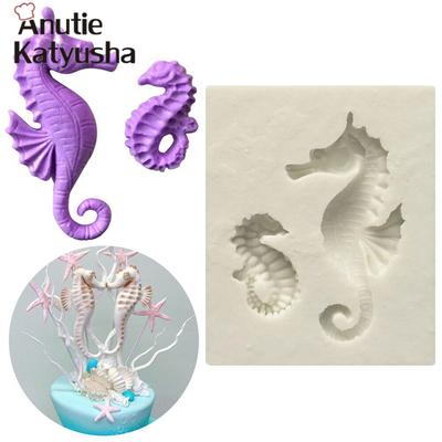 1Pc Sea Horse Silicone Fondant Mold Sea Animal Candy Chocolate Molds DIY Sugarcraft Cookie Mould Cake Decorating Tool Bakeware
