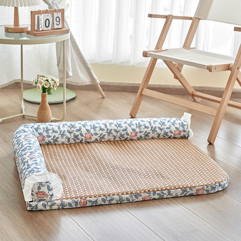 Four Seasons Washable Pet Bed: Cool Nest Cushion for Dogs & Cats