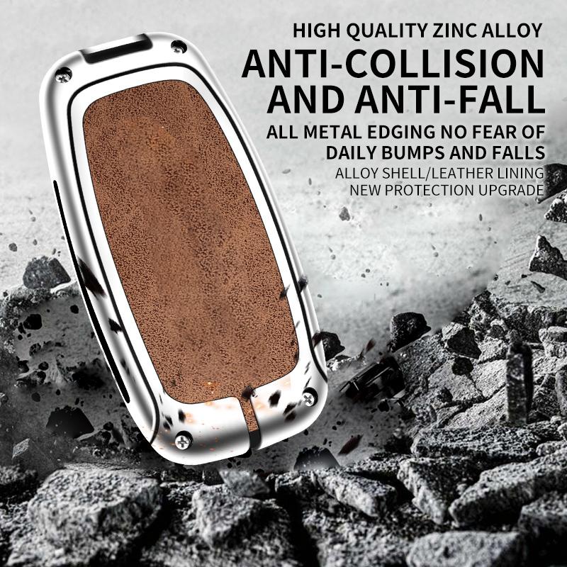 Alloy Auto Key Fob Case Cover Fit For Chery Auto Tiggo 7 4 8 Pro Omoda 5 9 C5 C9 E5 Jaecoo J7 J6 J8 Ebro S800 S700 Phev Auto Auto Accessories