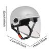 Half Face Helmet Half Helmet for Adults Retro Open Face Quick Release Sun Protection Hat for Riding Motor ATV Scooter Racing