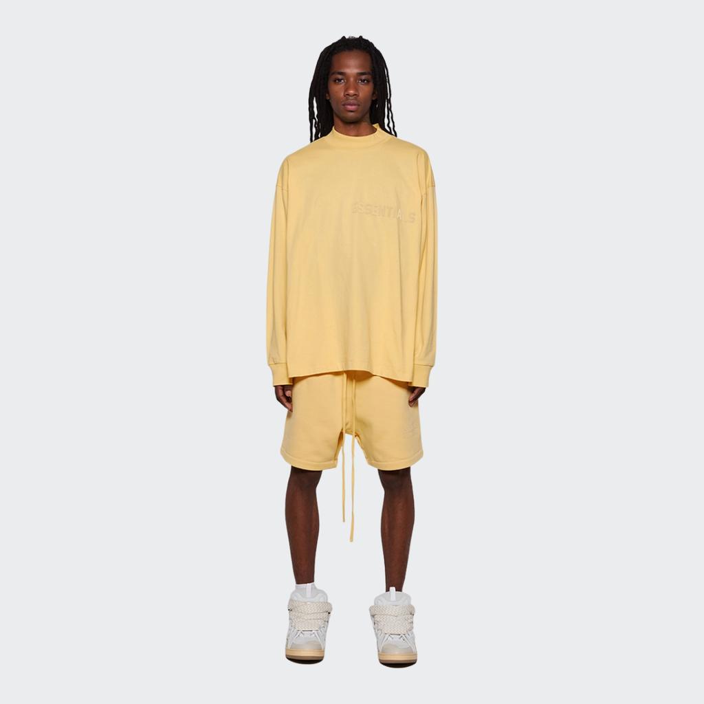 Fear of God Essentials Sweatshort Light Tuscan Men Bottoms Yellow 160BT222002F