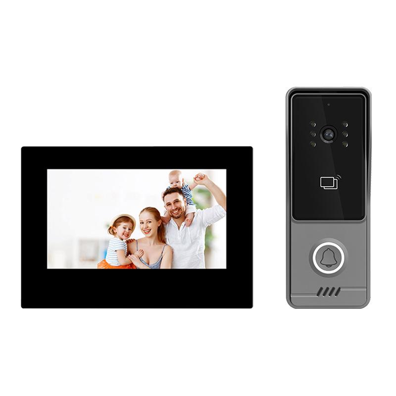 

7-inch Smart Video Doorbell with Password/Card Unlock & Night Vision