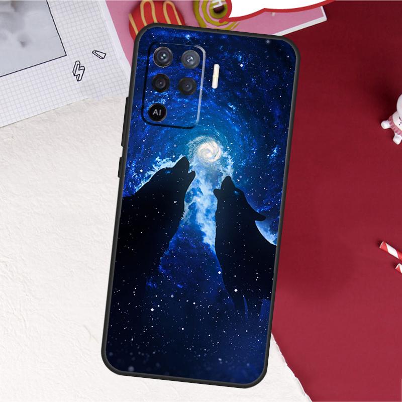 

Чехол Звездный Животный Волк для Oppo A18 A98 A38 A58 A78 A60 A80 A40 A96 A76 A16 A94 A74 A54 A15 A17 A57 A77 A5 Pro OPPO A54 4G