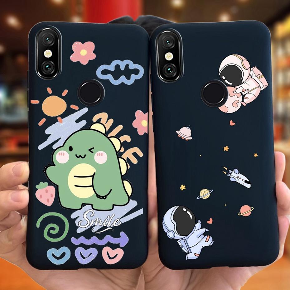 Case For Xiaomi Mi A2 Lite 5.84" Cute Animal Cartoon Candy Color Soft Silicone Phone Bumper For Xiaomi Mi A2lite Back Cover
