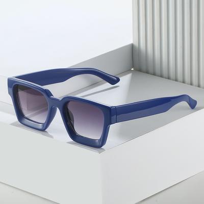 Fashionable Trendy Eyeglasses Simple Stylish Thick Large Big Square Frame Sunglasses UV400 Material for Man Woman Sun Glasses