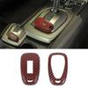 Car Key Fob Protect Cover Case Trim for Chevrolet Camaro 2017+ Red Carbon Fiber