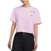 Crop Tops Women's Pink Crew Neck Moderate DC2154-676