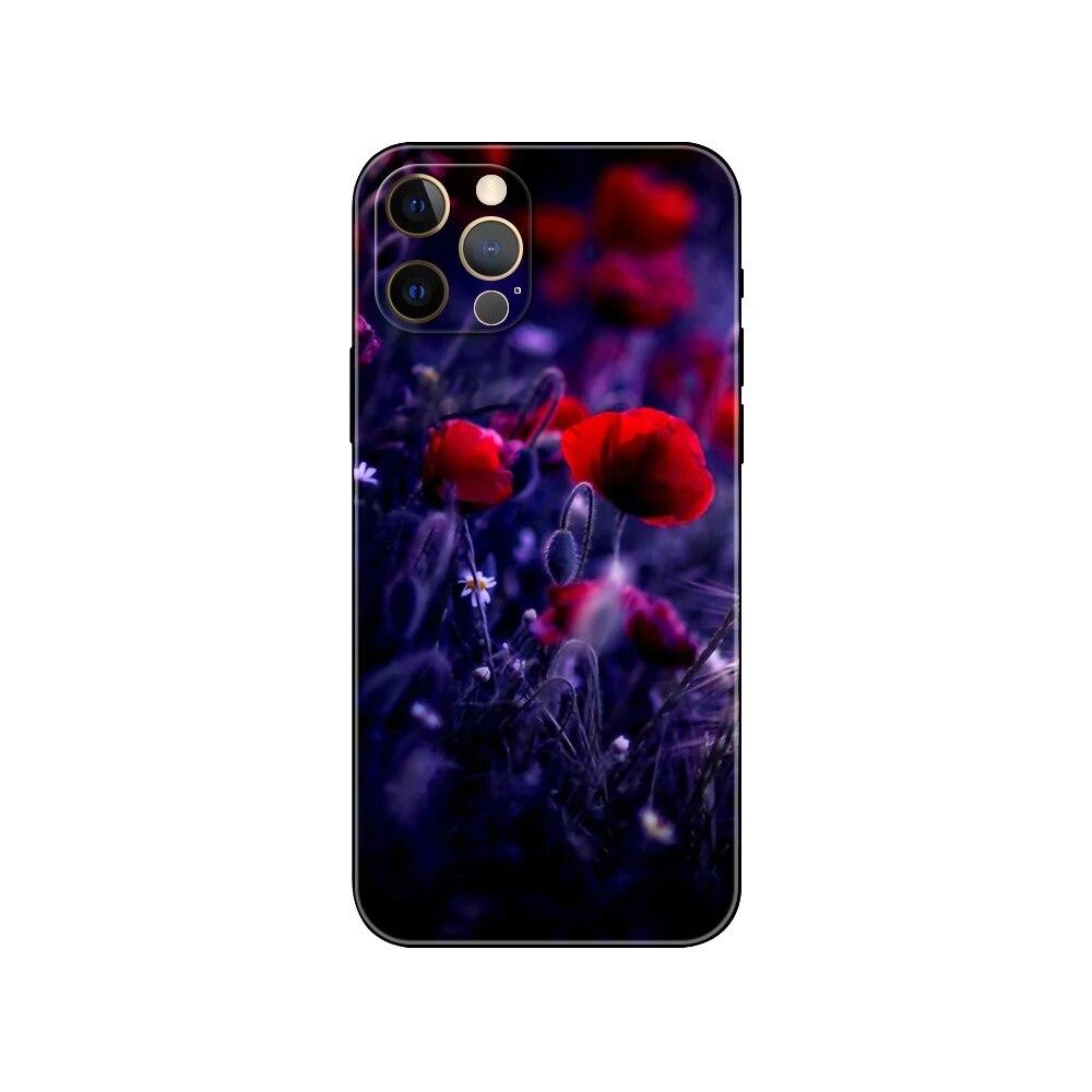 Pouzdro na telefon Rose pro iPhone Samsung Galaxy Redmi Xiaomi Oppo OnePlus Note SA 7 8 9 10 11 12 13 14 20 21 22 23 53 54 Pro Max Plus Ultra TPU Soft