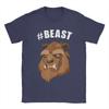Beauty And The Beast Hashtag Beast Men T Shirts Funny Tees Short Sleeve O Neck Tshirt Pure Cotton Plus Size Clothing