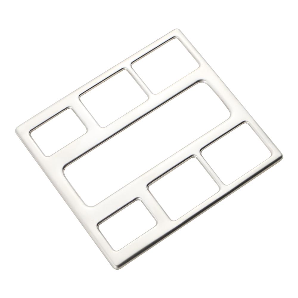 Car Front Reading Light Trim for Volkswagen VW T-roc Troc 2018 - 2025 Roof Lamp Frame Cover Sticker Stainless Steel Accessories