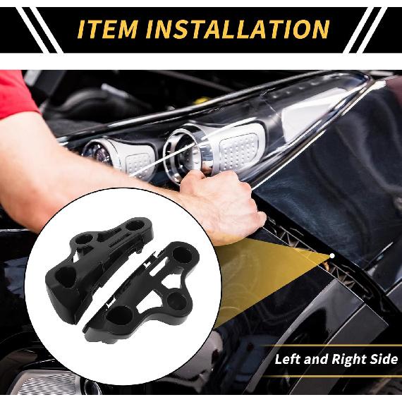 1 Pair Front Bumper Support Bracket for Toyota Tundra 2007-2013 Left Right Side Bumper Frame Support Retainer Bracket Hold Mount Set No.521160C020