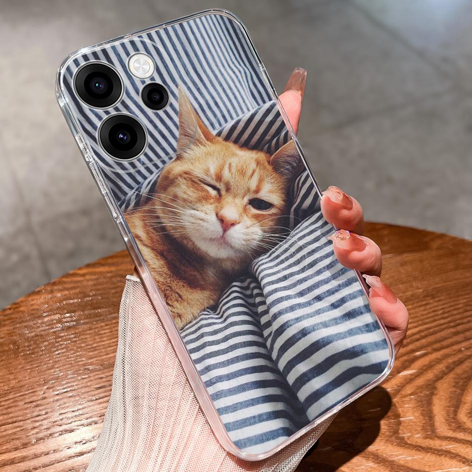 Cases For OPPO Reno15 15F 15Pro Cute Girl Love Heart Lightweight Simplicity Soft Transparent Housing For Reno 15F 15 Pro Capa